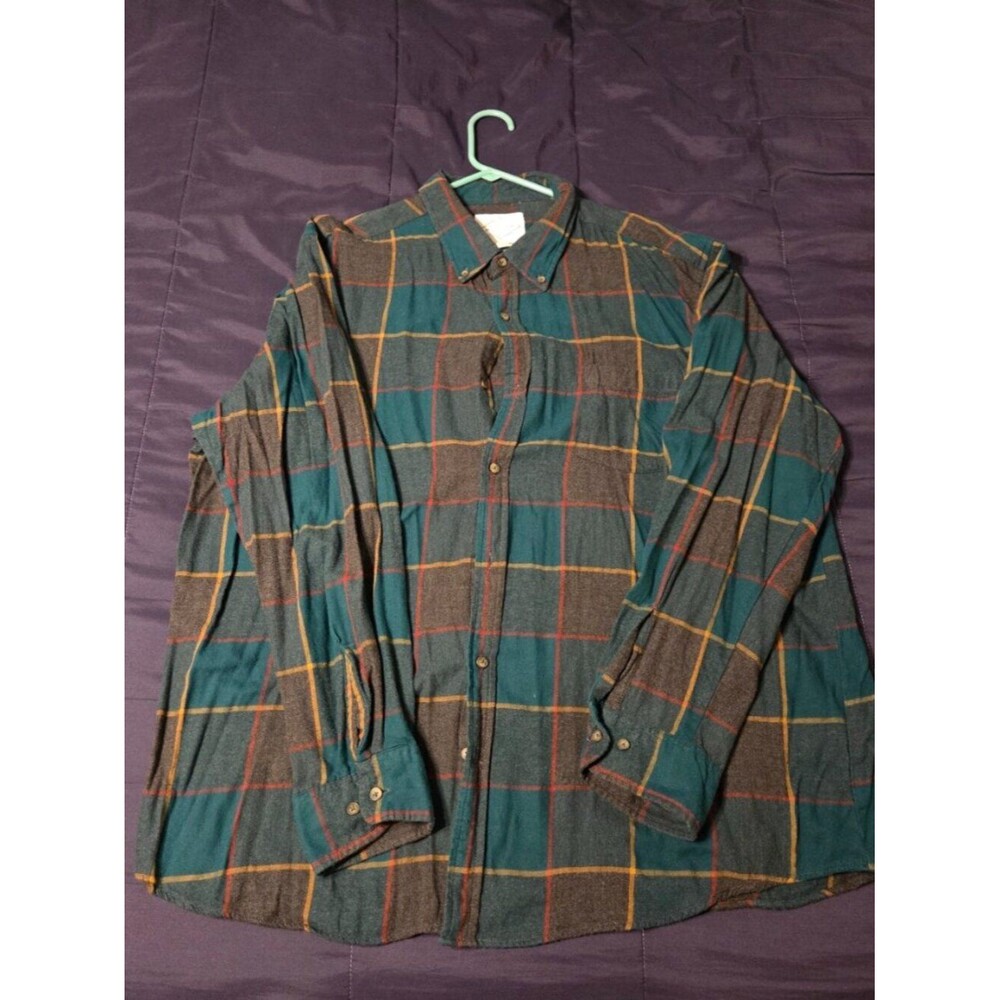 MENS XXL ST JOHNS BAY FLANNEL SHIRT